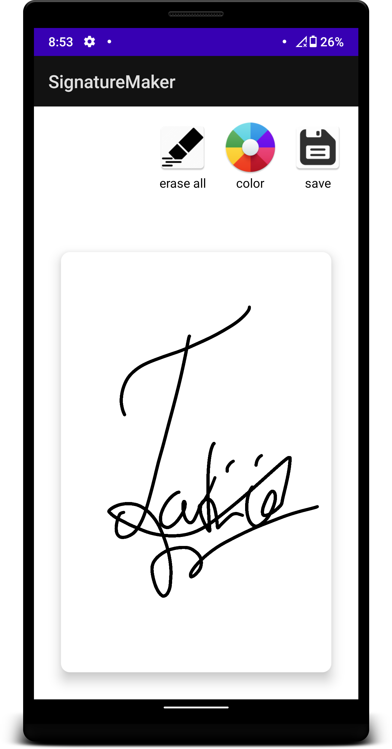 iPhone app presentation