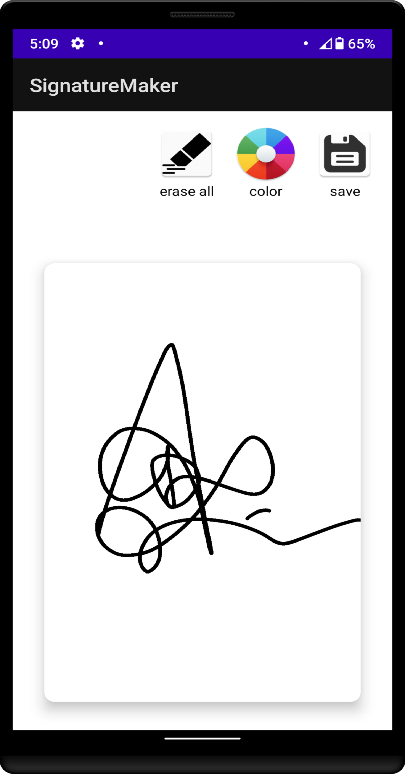 iPhone app presentation